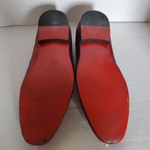 Moretti Black Label  Shoes Red Embellished Loafers Slip On Christo Men\'s Size 10 main image 9